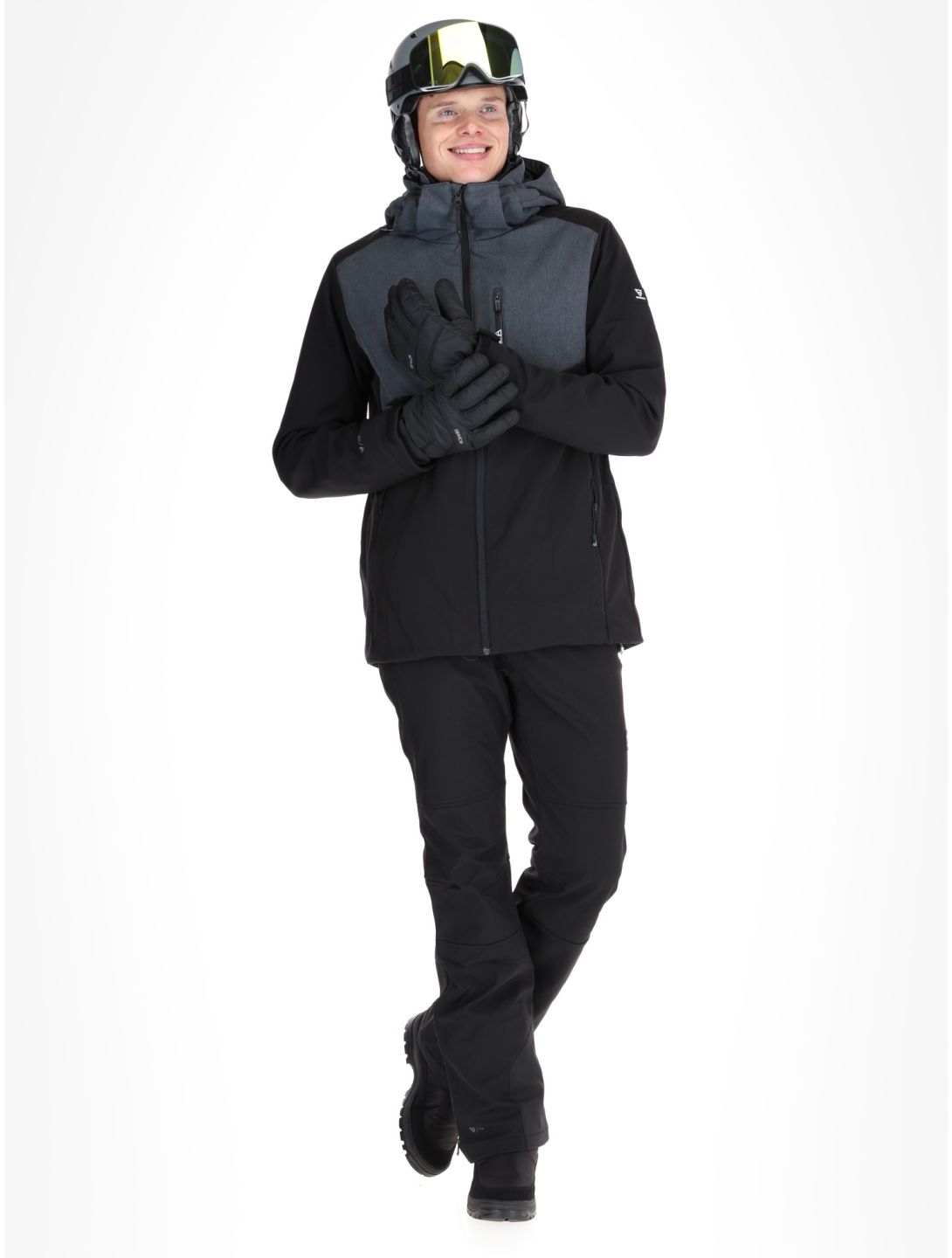 Brunotti, Twinstroke chaqueta de esquí softshell hombres Black negro 