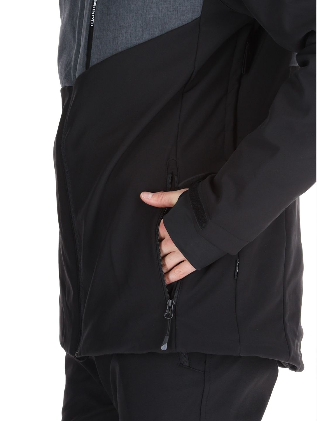 Brunotti, Twinstroke chaqueta de esquí softshell hombres Black negro 