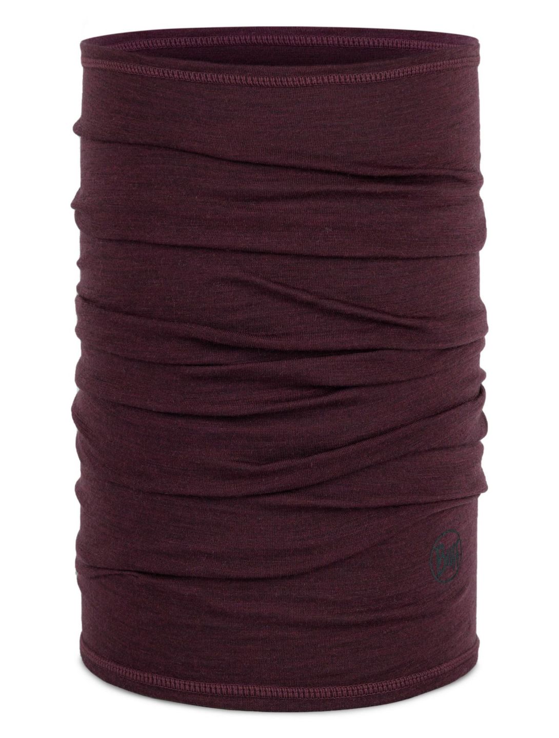 Buff, Merino Lightweight bufanda unisex Solid Garnet rojo 