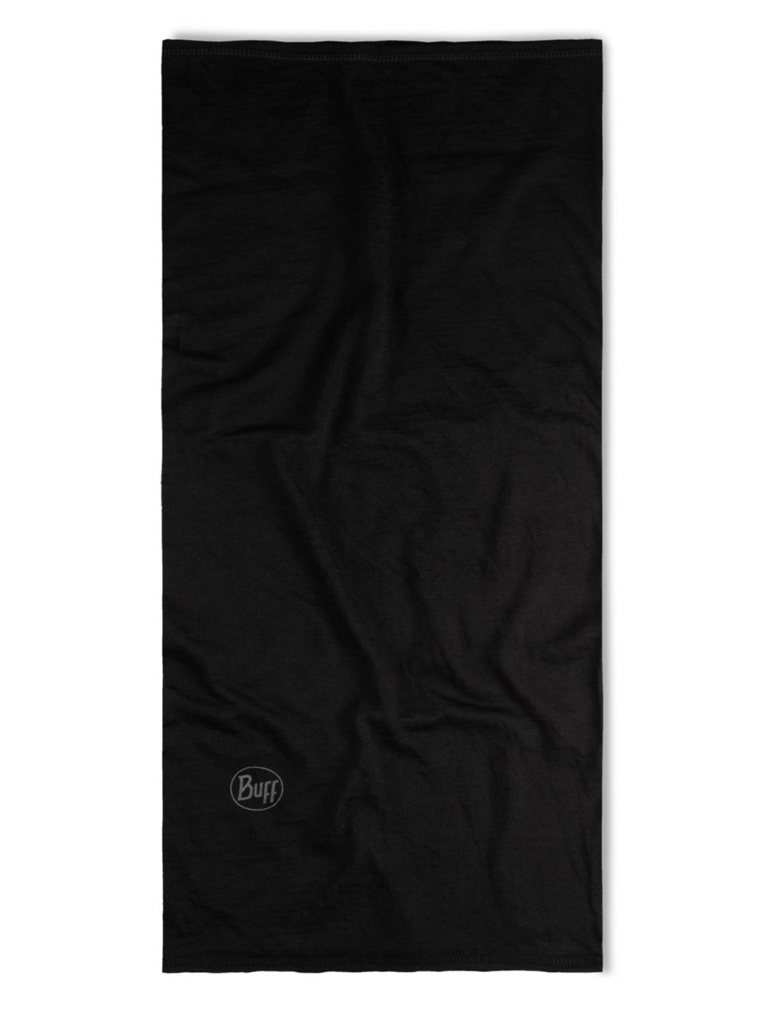 Buff, Merino Lightweight bufanda unisex Solid Black negro 