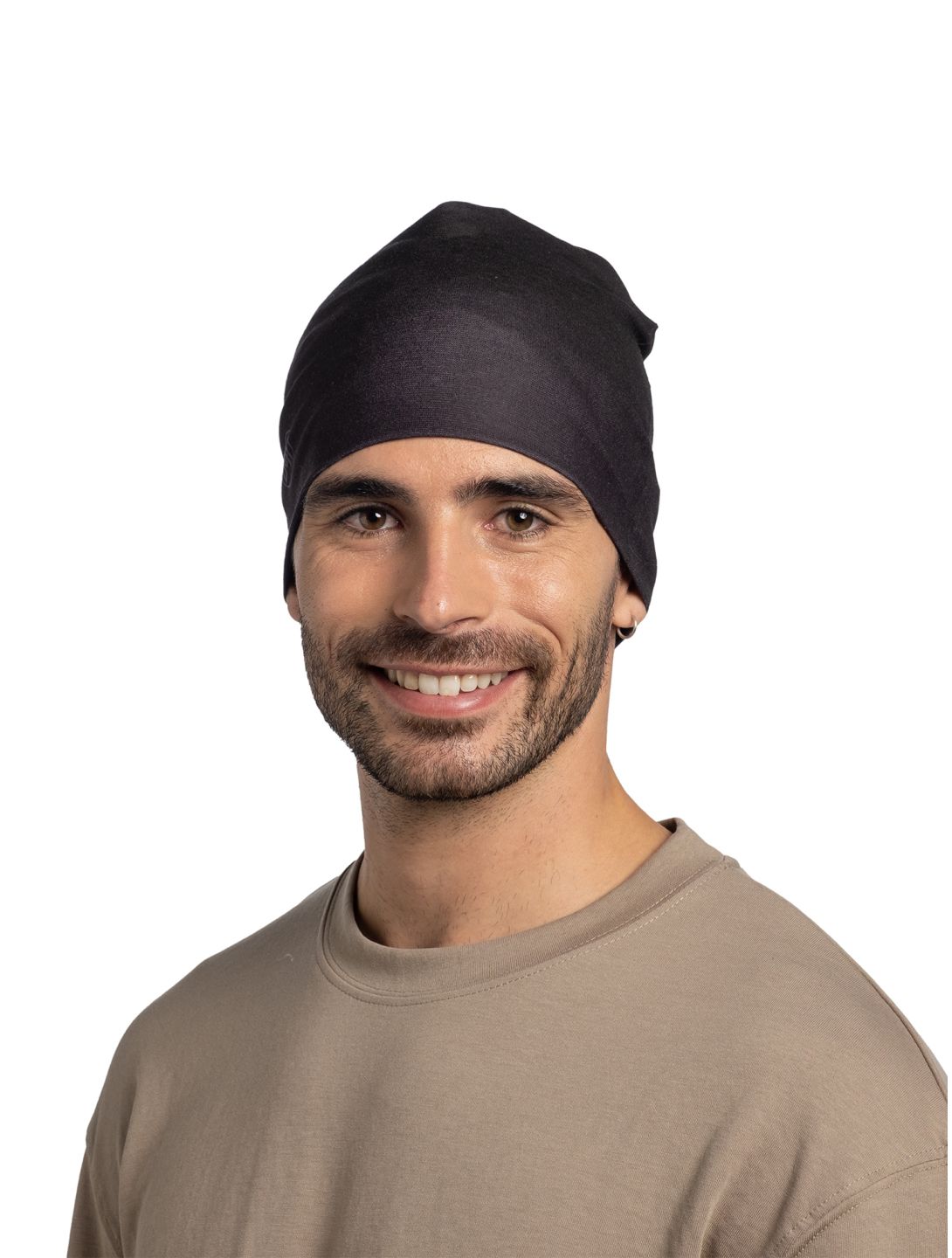 Buff, Polar Reversible gorro unisex Solid Black negro 