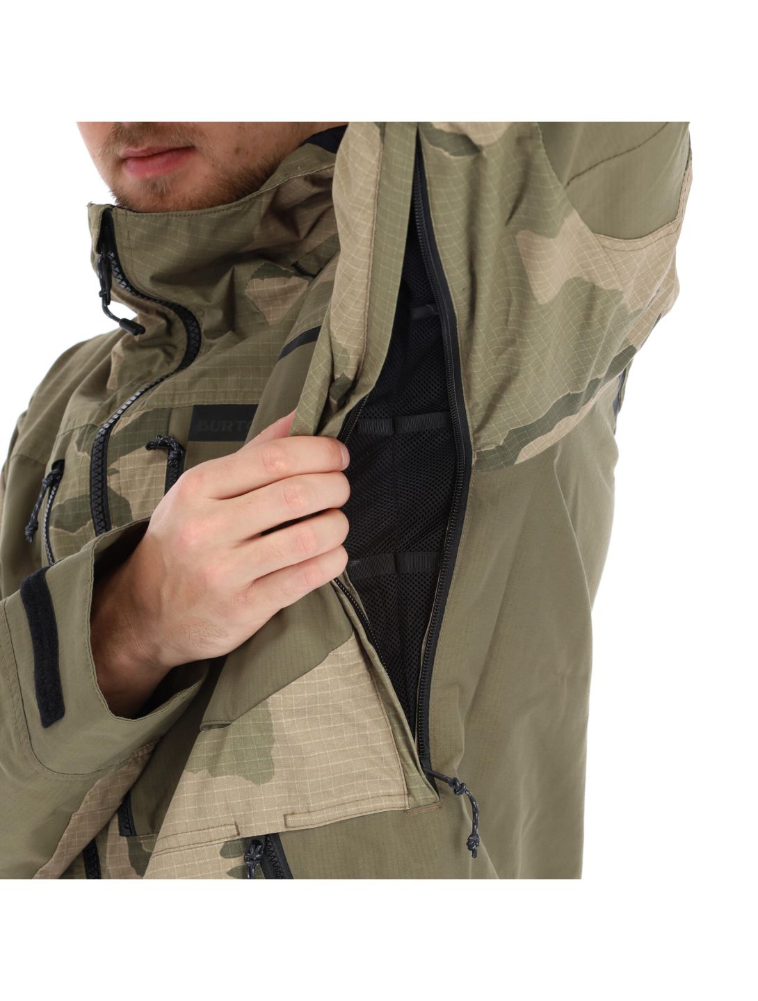 Burton, Frostner chaqueta de esquí hombres Barren Camo verde