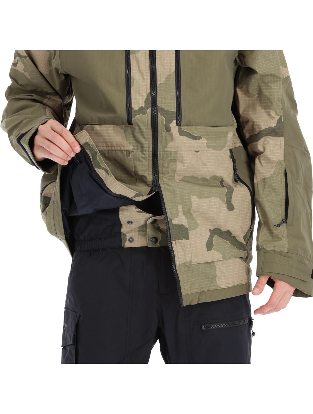 Burton, Frostner chaqueta de esquí hombres Barren Camo verde