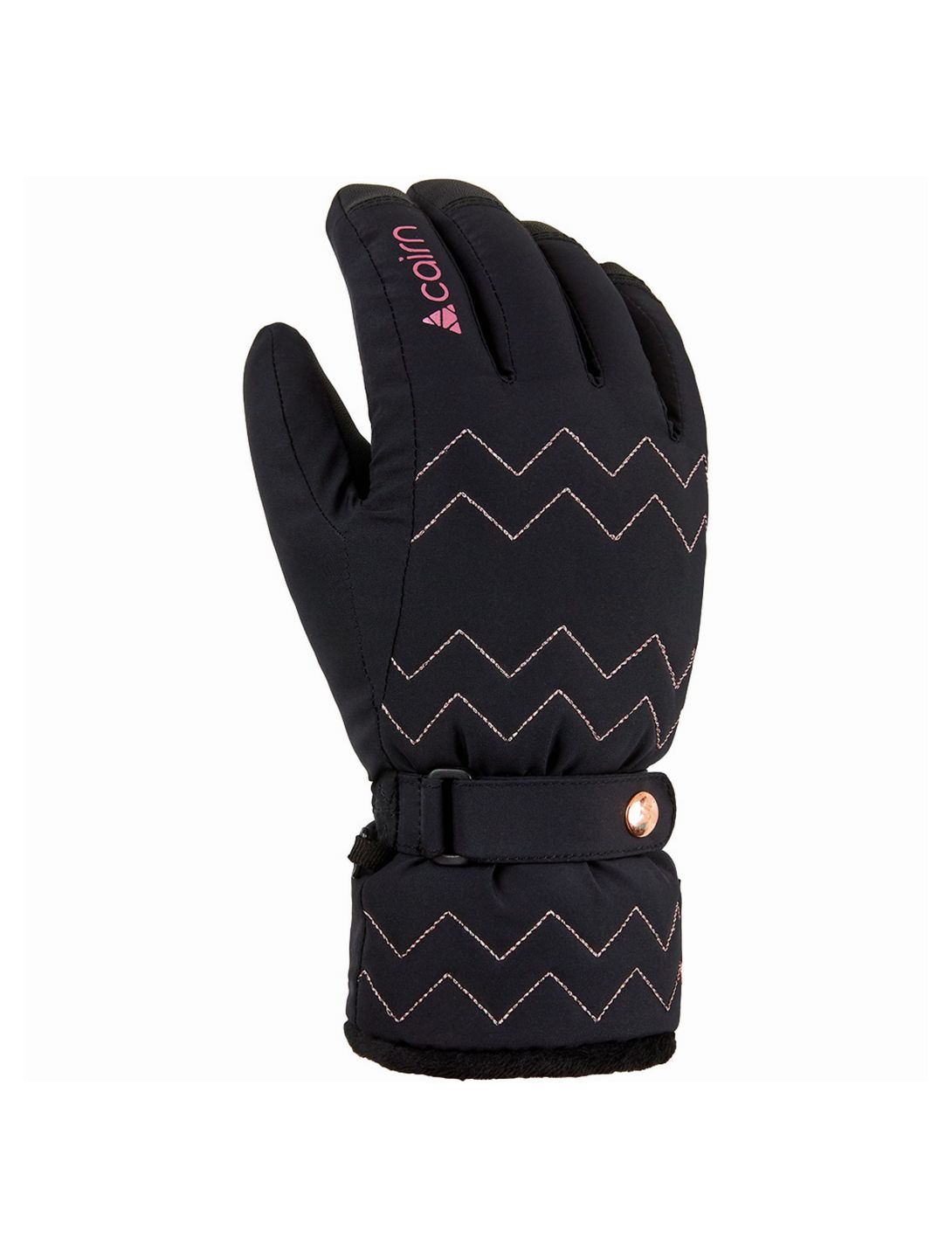 Cairn, Abyss 2 C-Tex guantes de esquí mujeres Zigzag blanco 