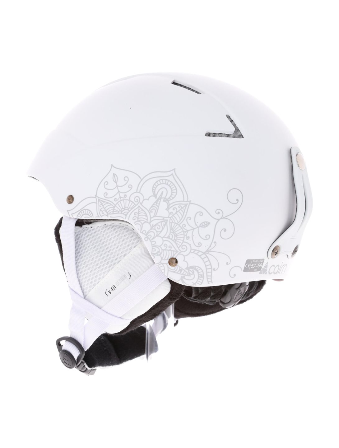 Cairn, Andromed casco unisex mat mandala blanco 