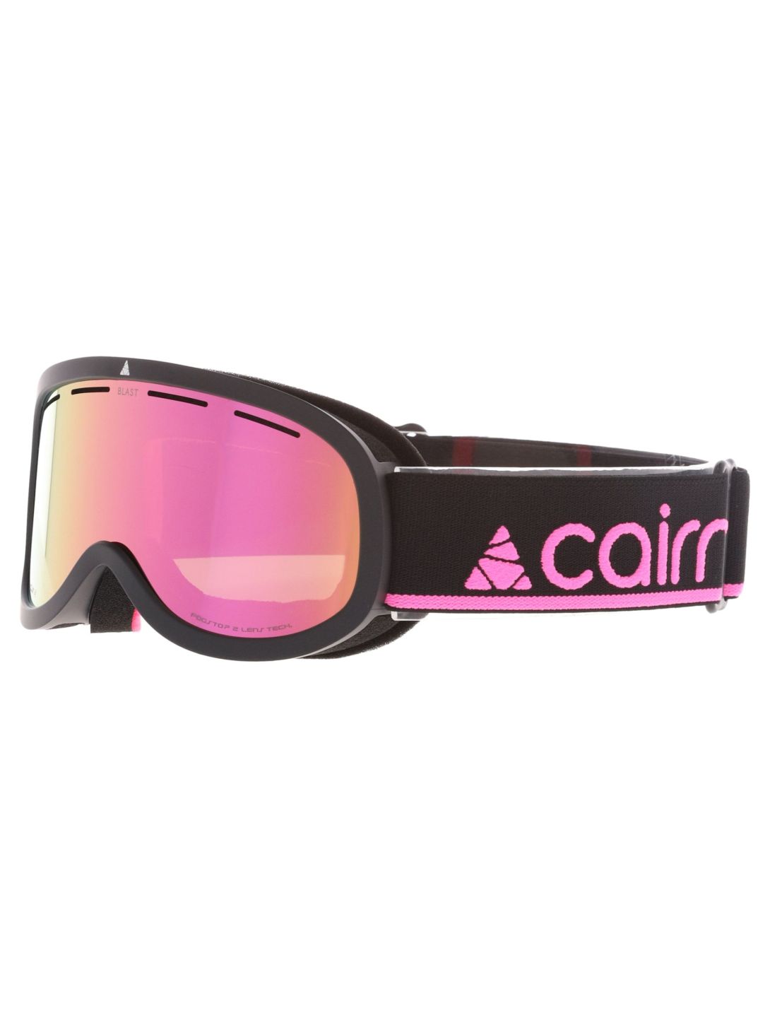 Cairn, Blast gafas de esquí niños Mat Black Neon Pink negro, rosa 