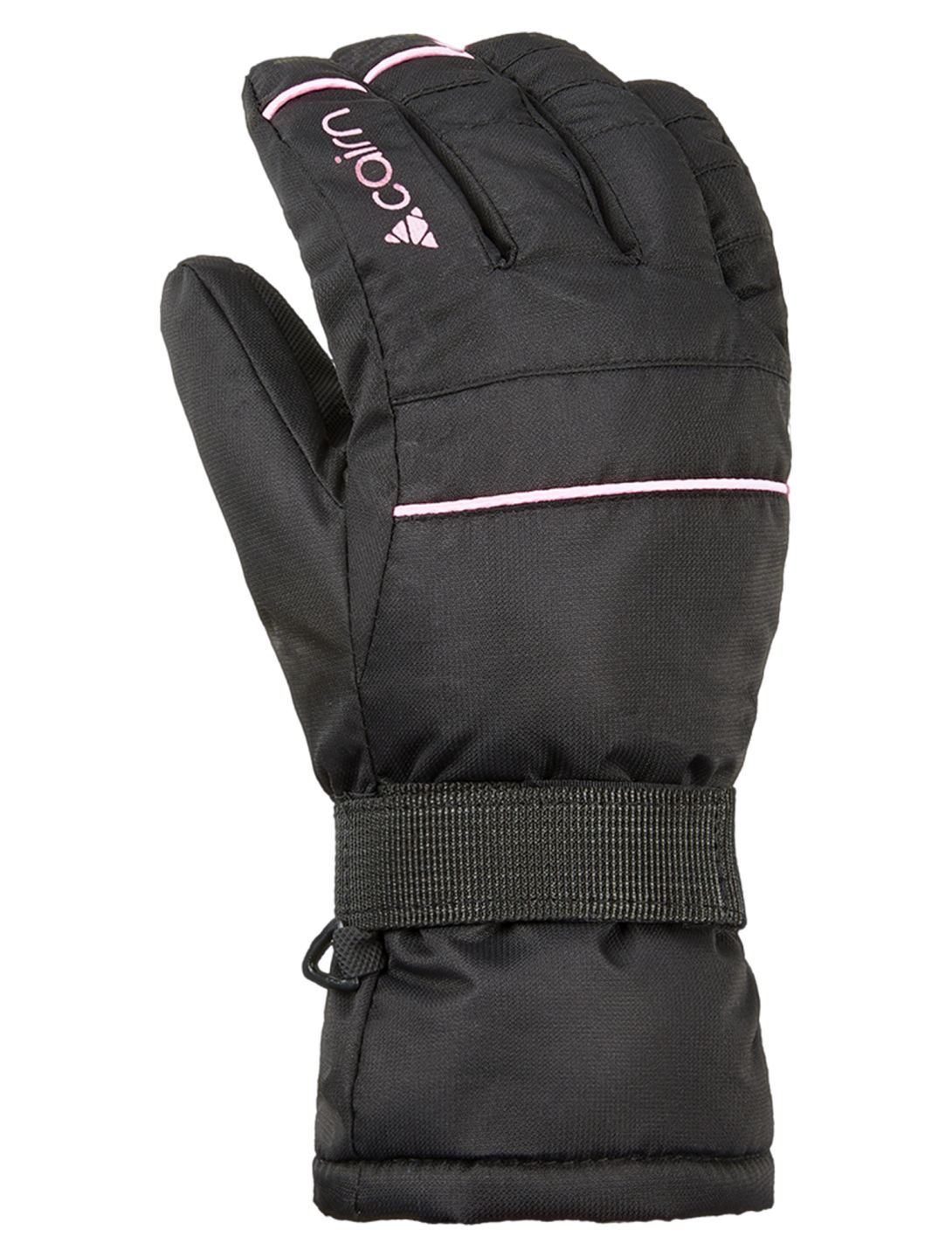 Cairn, Ceres J guantes de esquí niños Black Powder negro, rosa 