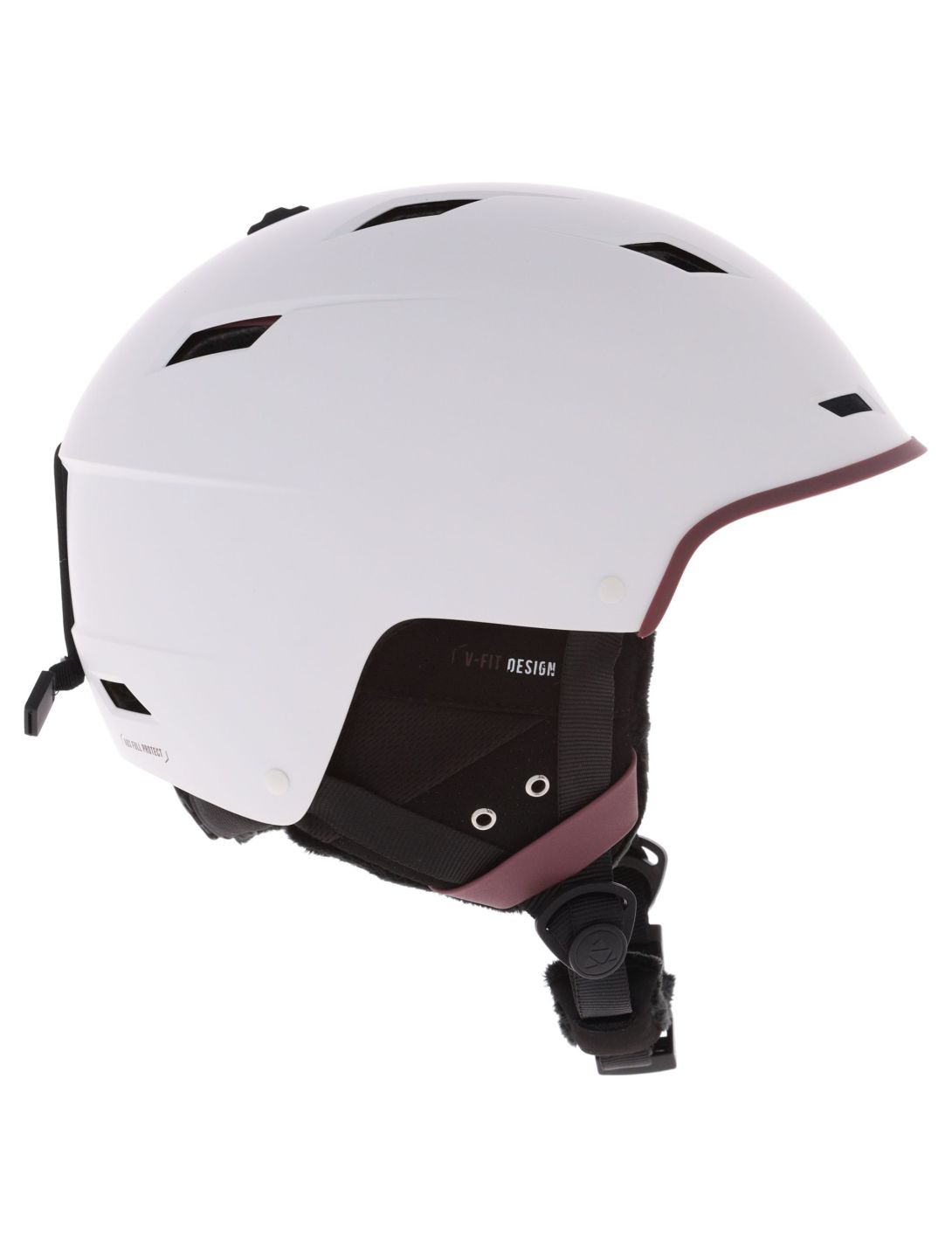 Cairn, Equalizer casco unisex Mat White Dahlia blanco, púrpura 