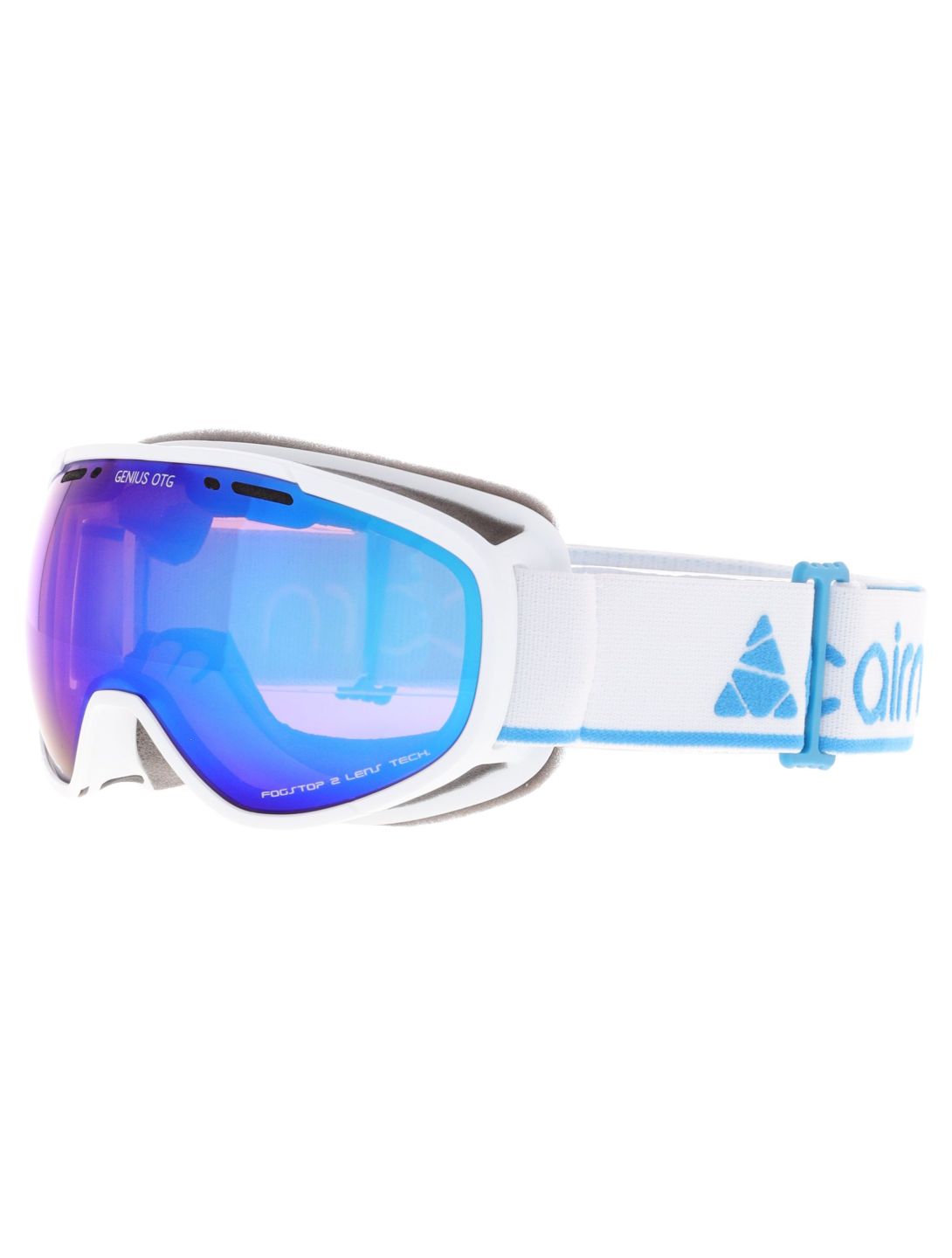 Cairn, Genius OTG gafas de esquí unisex Mat White Blue azul, blanco 