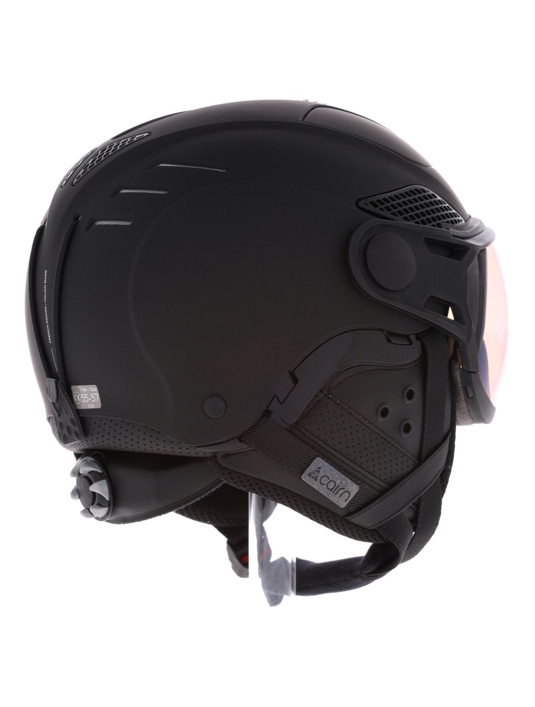 Cairn, Helios Evolight NXT casco con visera unisex Mat Black negro 