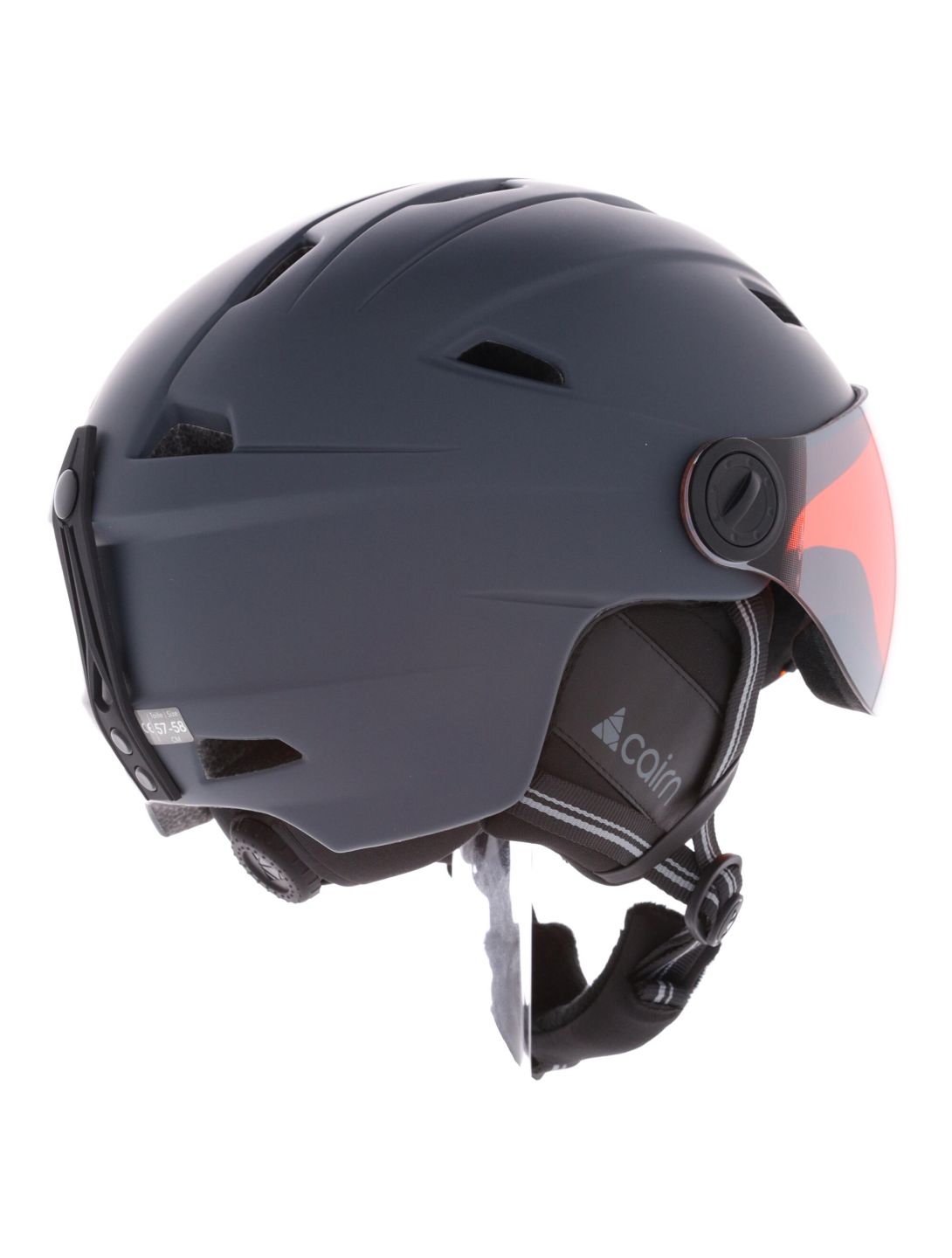 Cairn, Impulse Visor casco con visera unisex Anthracite Grey gris 