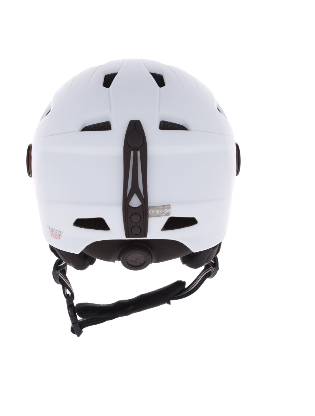 Cairn, Impulse Visor casco con visera unisex Mat White blanco 