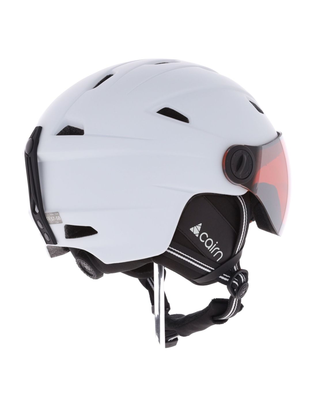 Cairn, Impulse Visor casco con visera unisex Mat White blanco 