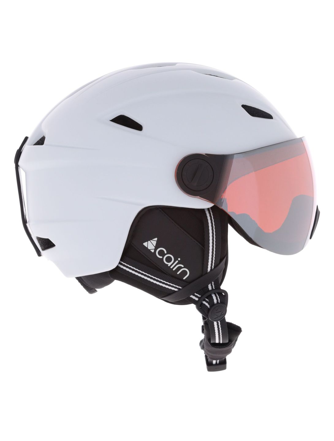 Cairn, Impulse Visor casco con visera unisex Mat White blanco 