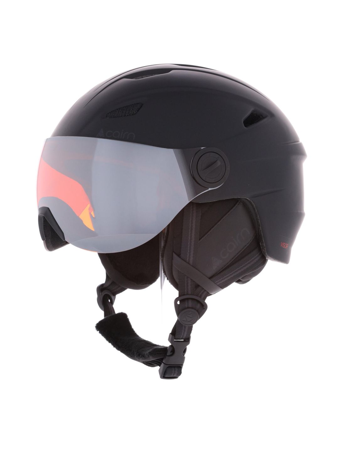 Cairn, Impulse Visor casco con visera unisex Mat Black negro 