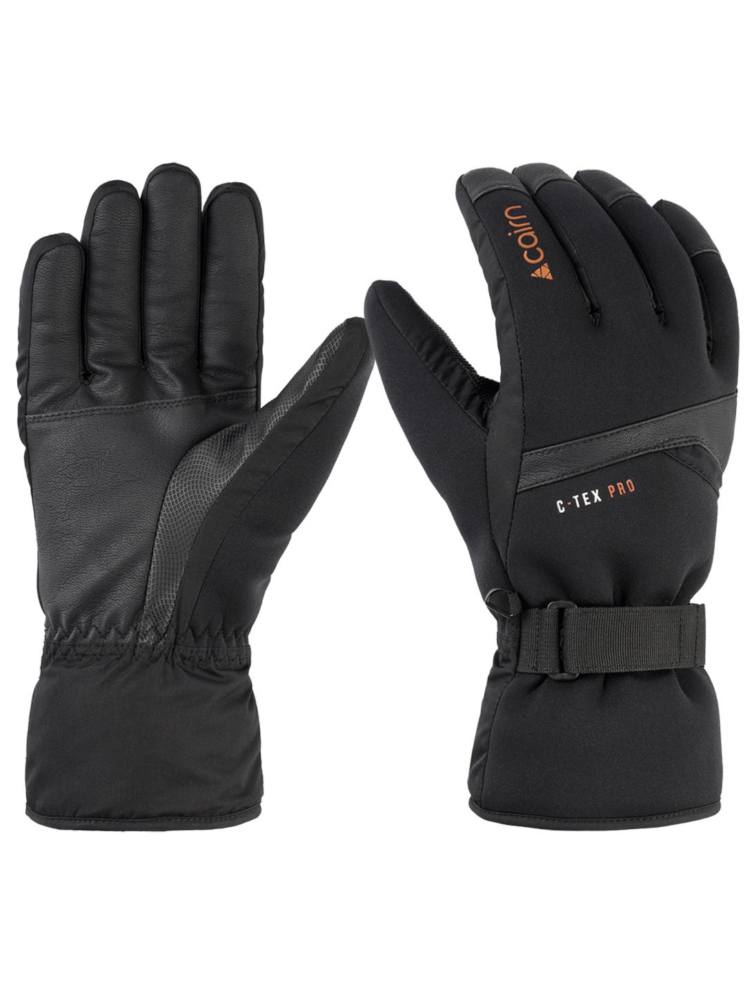 Cairn, Lugano M C-Tex Pro guantes de esquí hombres Black Sanguine negro 