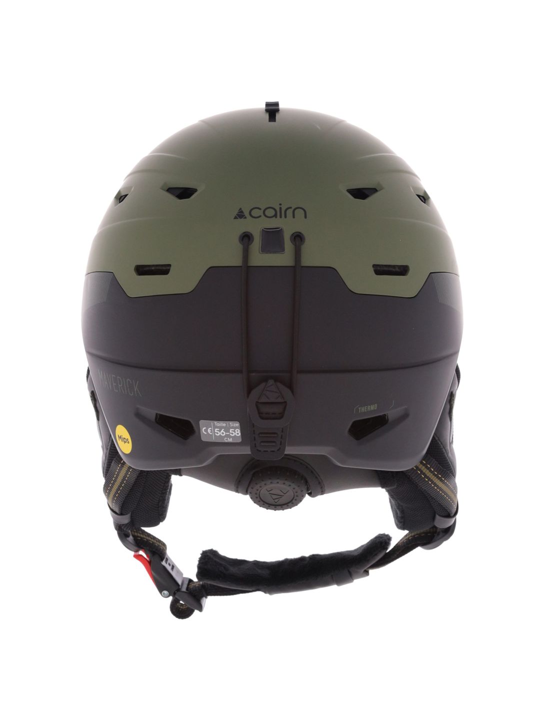 Cairn, Maverick Mips casco unisex Mat Metallic Lichen Black verde 