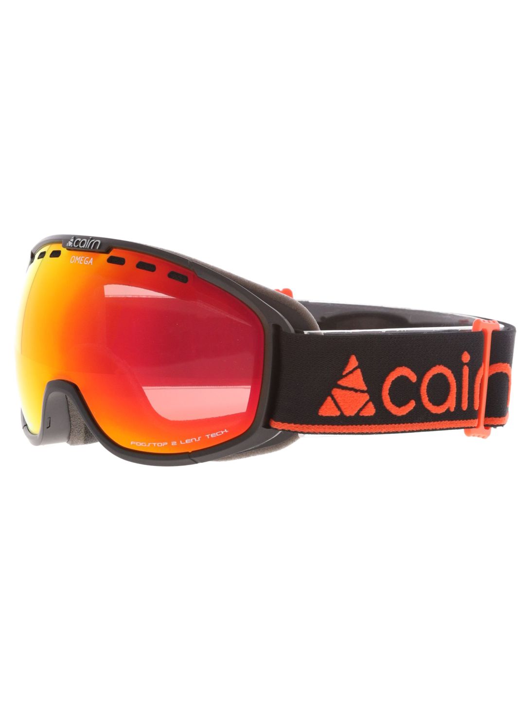 Cairn, Omega gafas de esquí unisex Mat Black Orange naranja, negro 