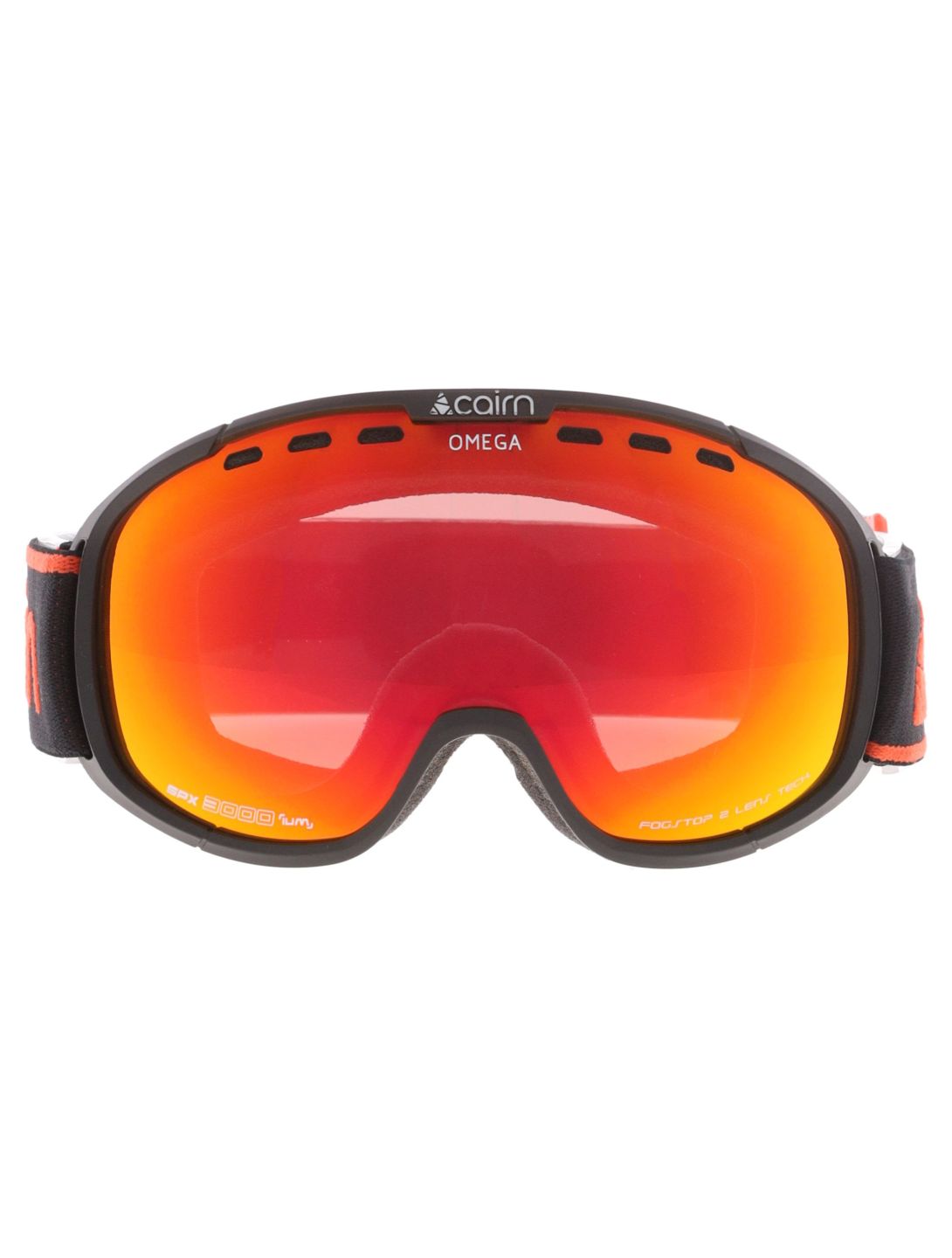 Cairn, Omega gafas de esquí unisex Mat Black Orange naranja, negro 