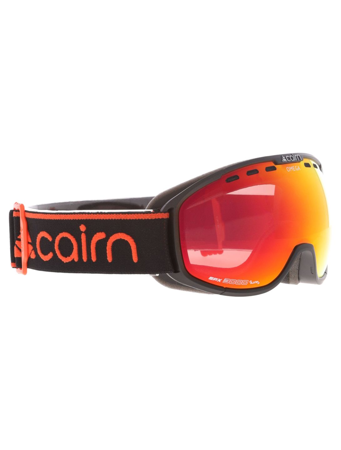 Cairn, Omega gafas de esquí unisex Mat Black Orange naranja, negro 