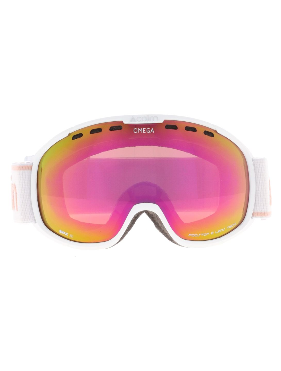 Cairn, Omega gafas de esquí unisex Mat White Latte blanco, rosa 