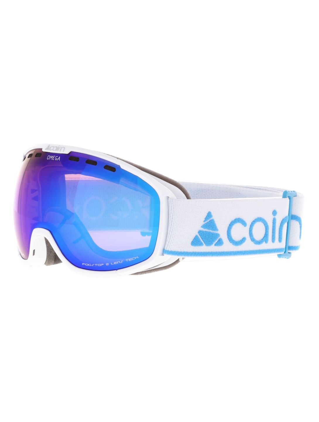 Cairn, Omega gafas de esquí unisex Shiny White Blue azul, blanco 