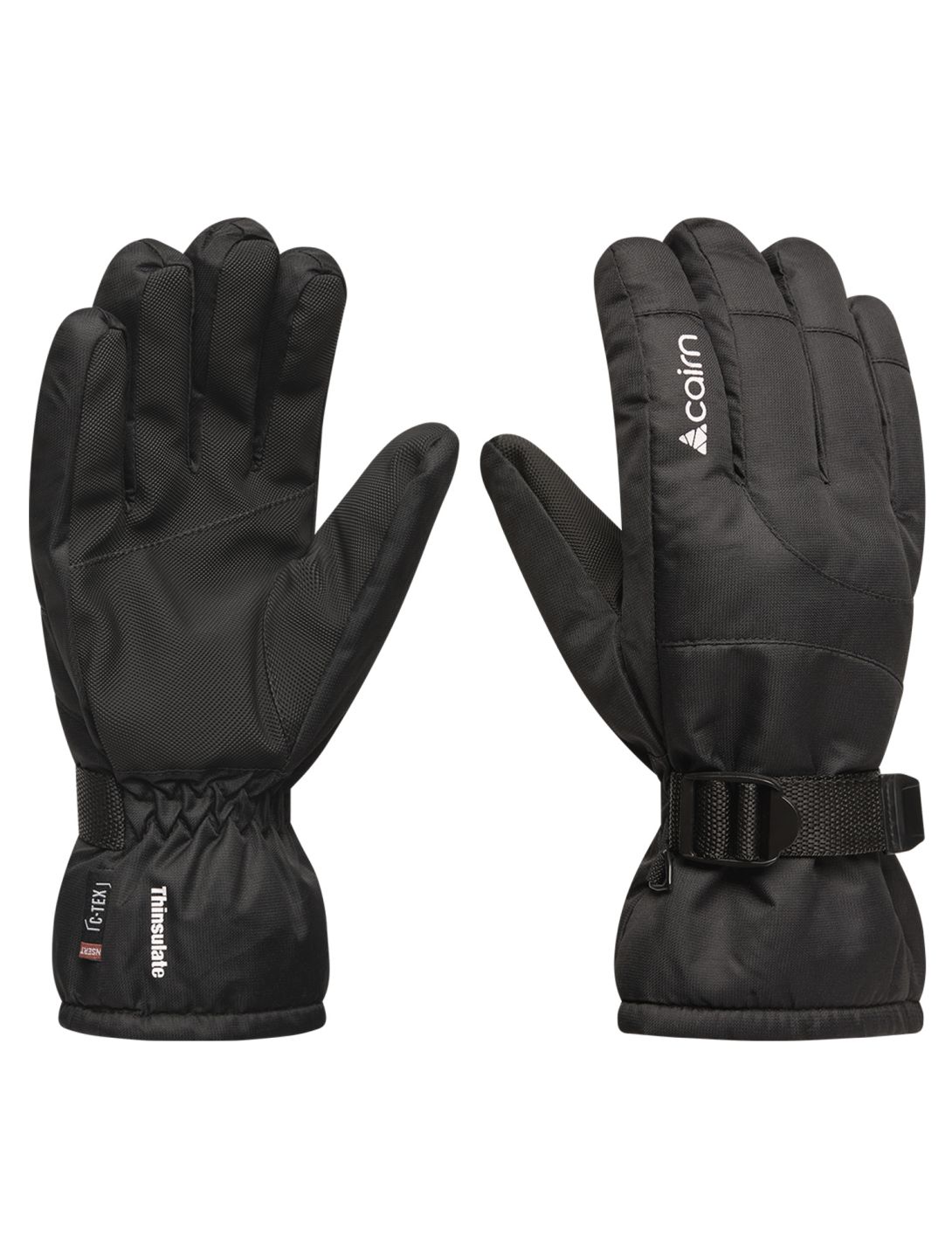 Cairn, Optima M C-Tex guantes de esquí hombres Black negro 