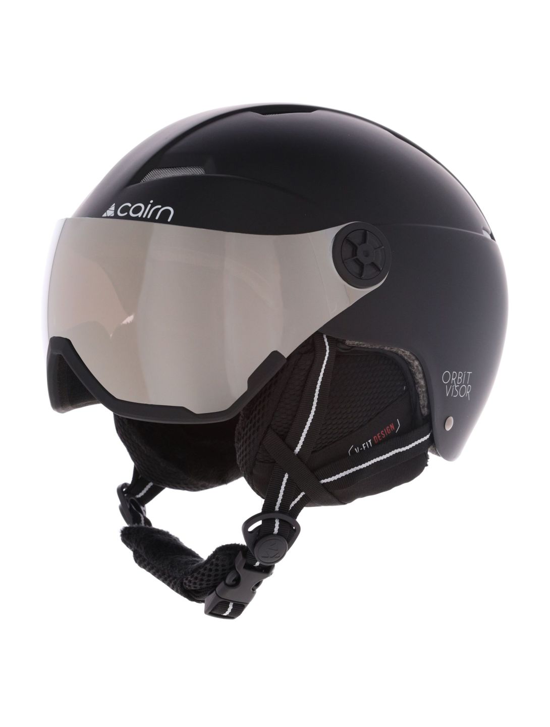 Cairn, Orbit Visor casco con visera unisex Mat Black negro 