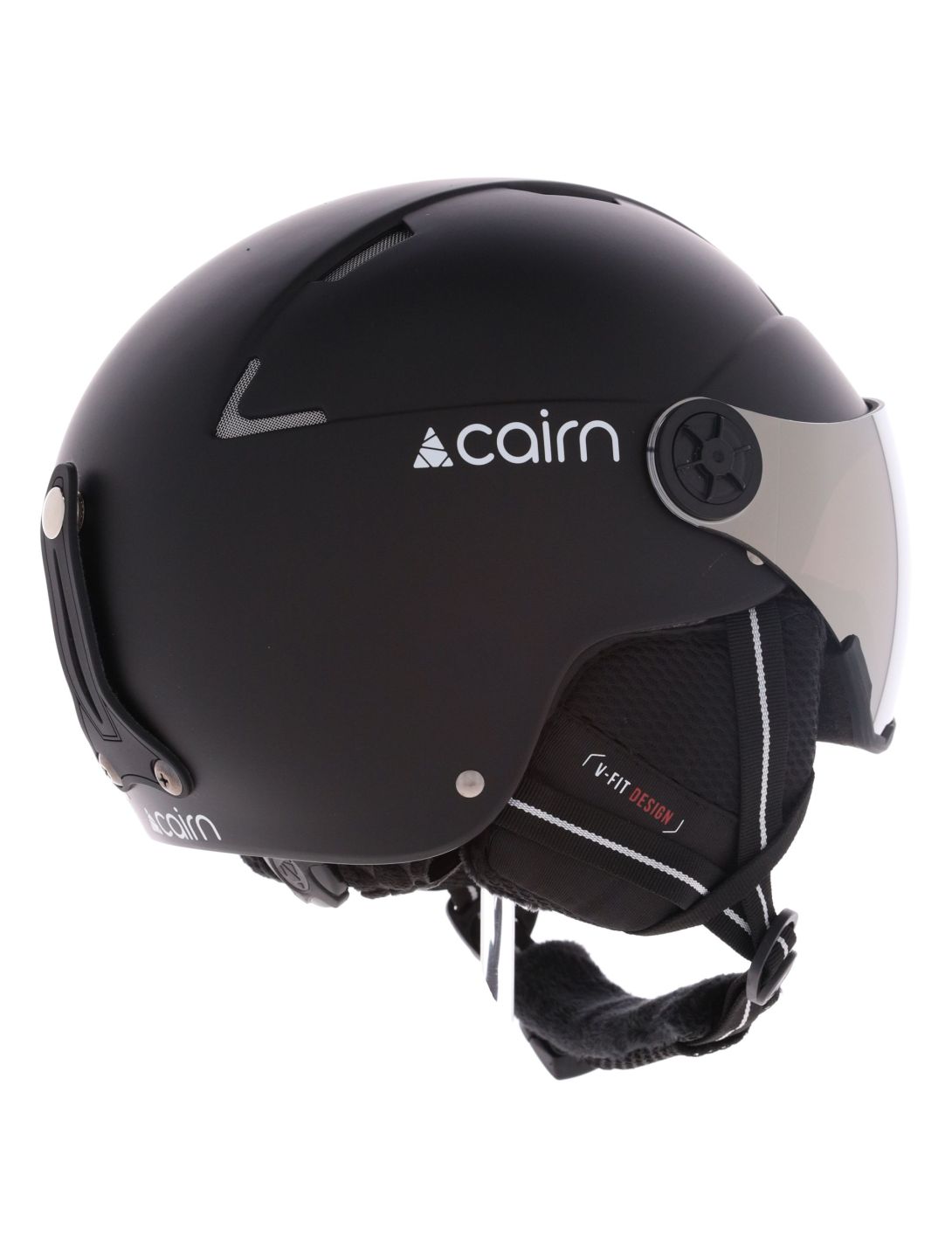 Cairn, Orbit Visor casco con visera unisex Mat Black negro 