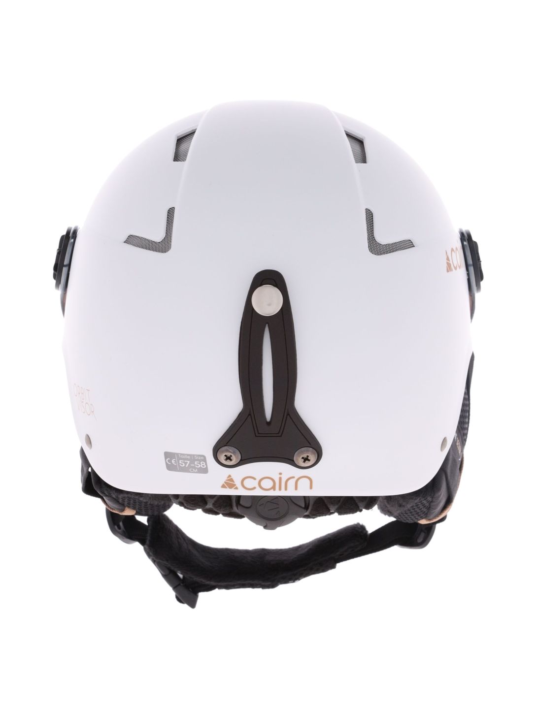 Cairn, Orbit Visor casco con visera unisex Mat White Coffee blanco 