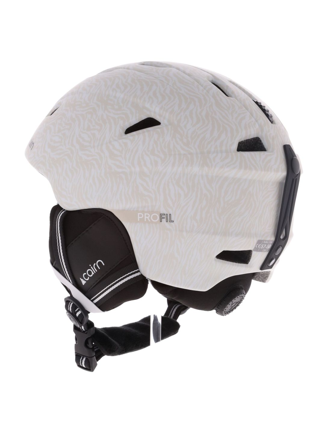 Cairn, Profil casco unisex Mat Warm Gray White blanco, gris 