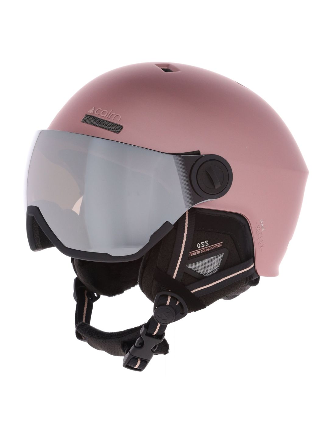 Cairn, Reflex Visor casco con visera unisex Mat Metallic Dust rosa 