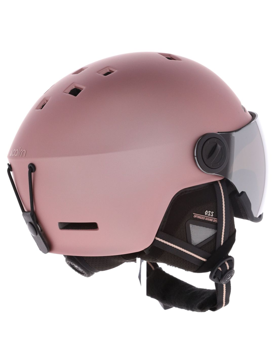 Cairn, Reflex Visor casco con visera unisex Mat Metallic Dust rosa 