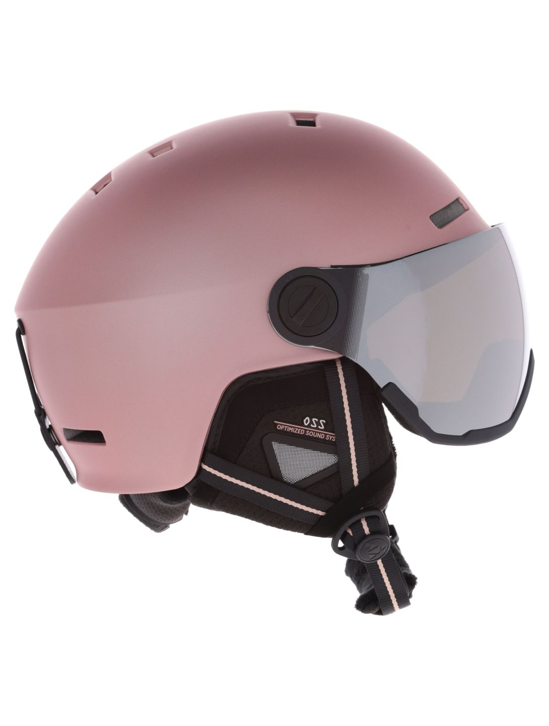 Cairn, Reflex Visor casco con visera unisex Mat Metallic Dust rosa 