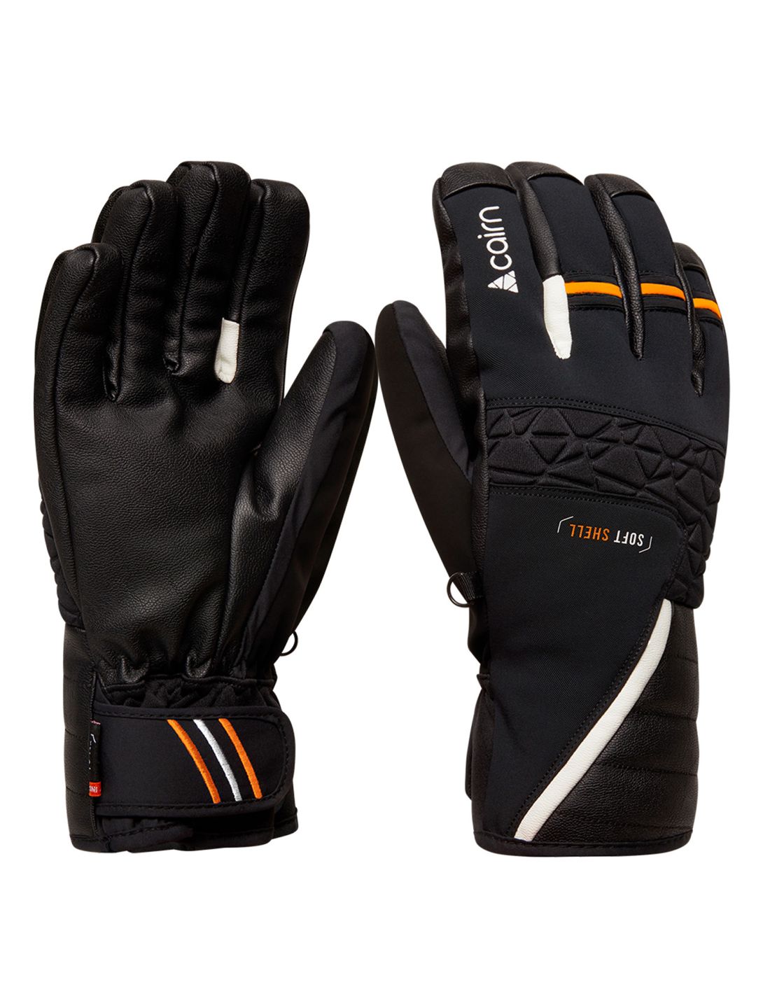 Cairn, Summit M C-Tex Pro guantes de esquí hombres Black Neon Orange naranja, negro 