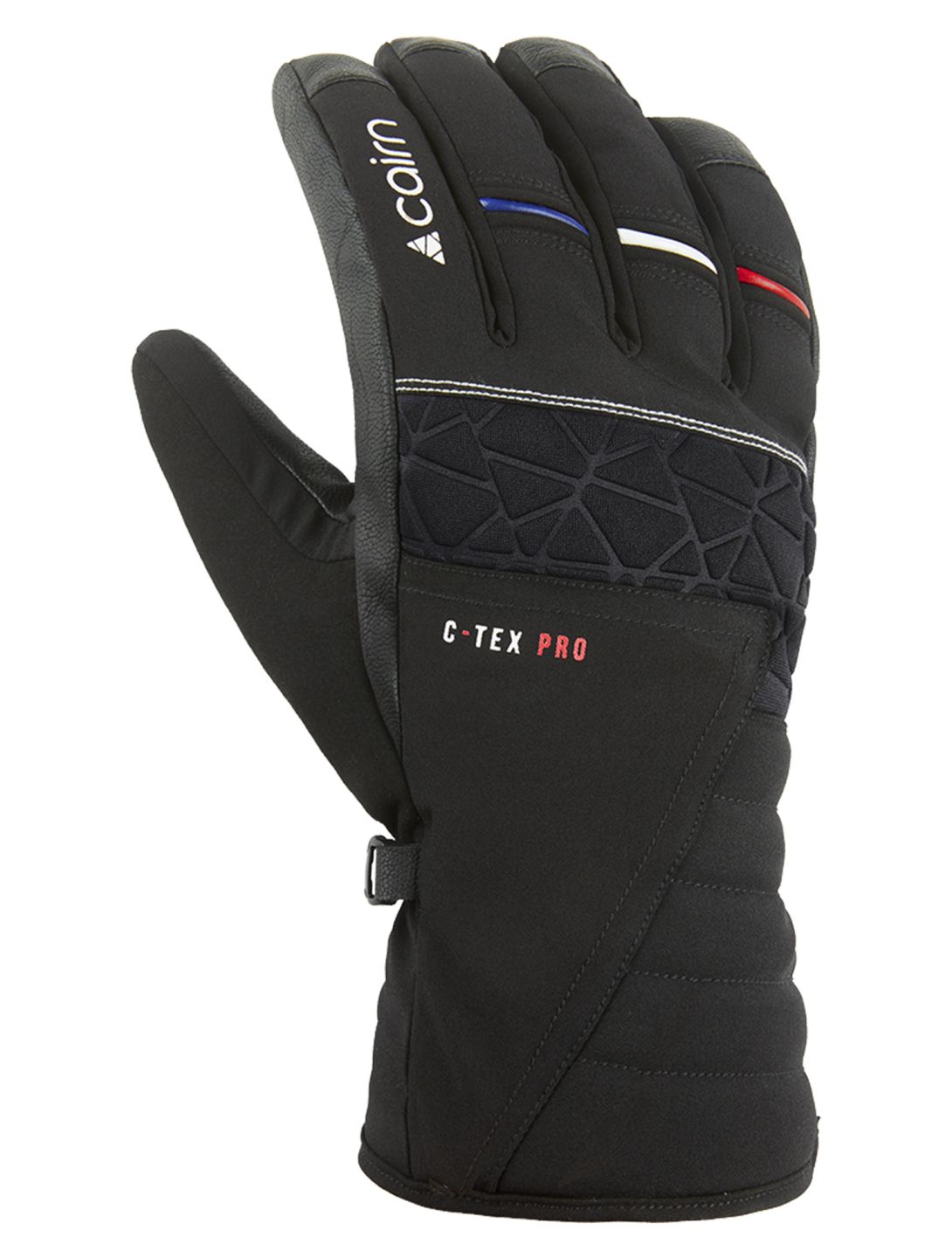 Cairn, Summit M C-Tex Pro guantes de esquí hombres Black Patriot negro 