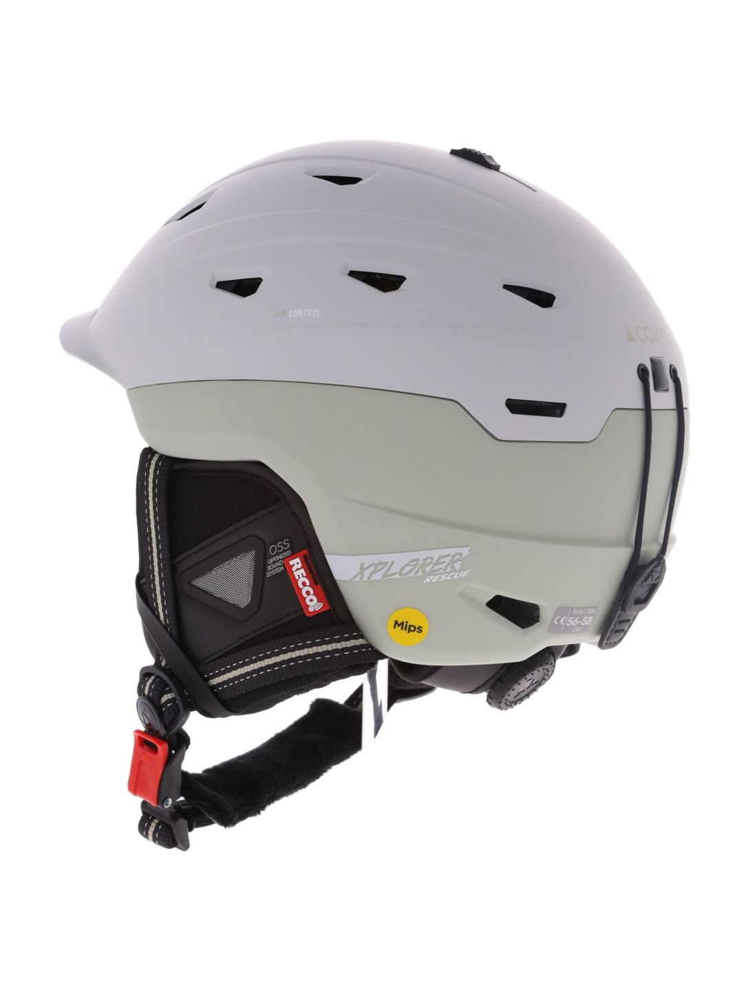 Cairn, Xplorer Rescue MIPS casco unisex Mat Agate Gray gris, verde 