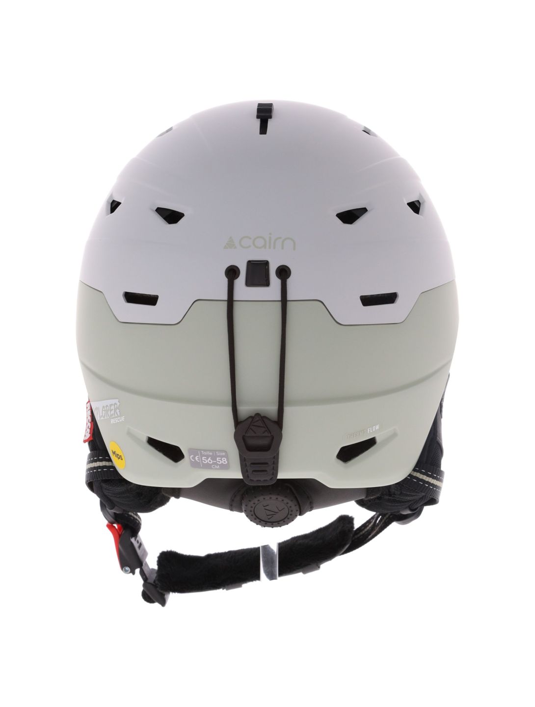 Cairn, Xplorer Rescue MIPS casco unisex Mat Agate Gray gris, verde 