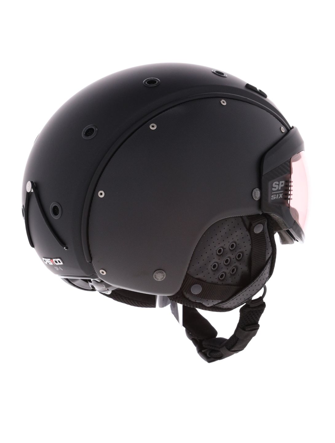 Casco, SP-6 casco con visera unisex Black Structure negro 