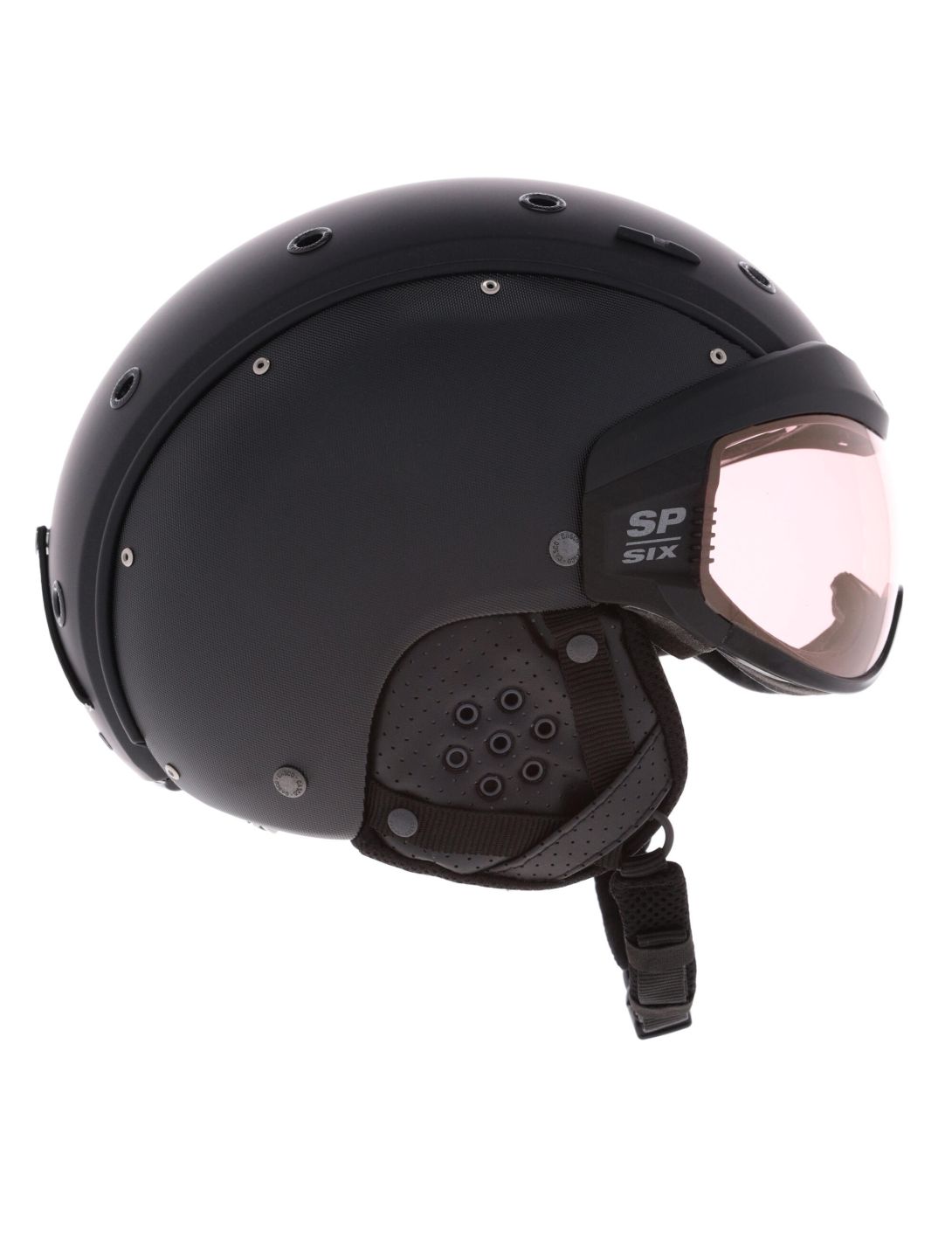 Casco, SP-6 casco con visera unisex Black Structure negro 