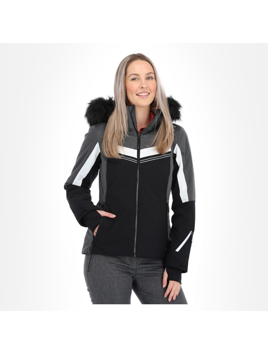 CMP, 30W0566 chaqueta de esquí mujeres negro