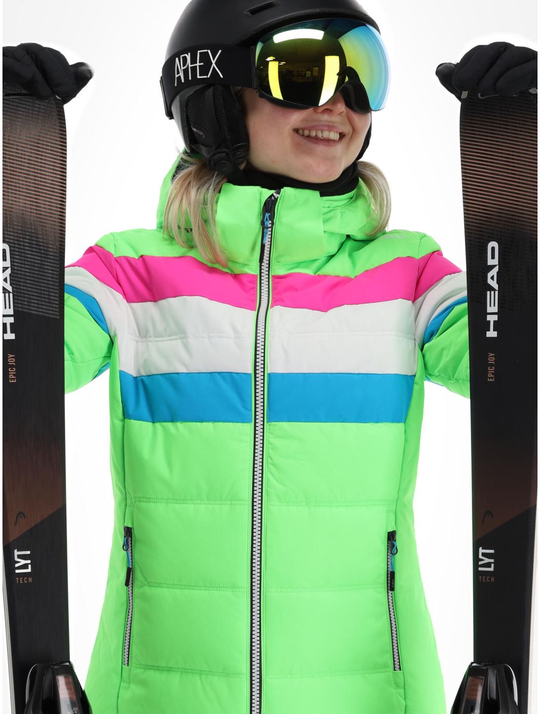 CMP, 31W0246 chaqueta de esquí mujeres apple fluo verde 