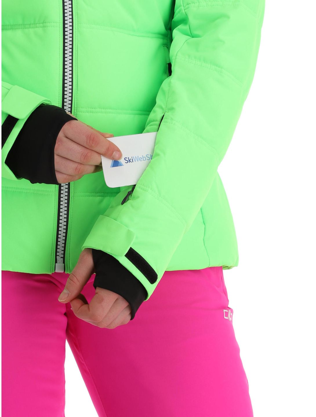 CMP, 31W0246 chaqueta de esquí mujeres apple fluo verde 