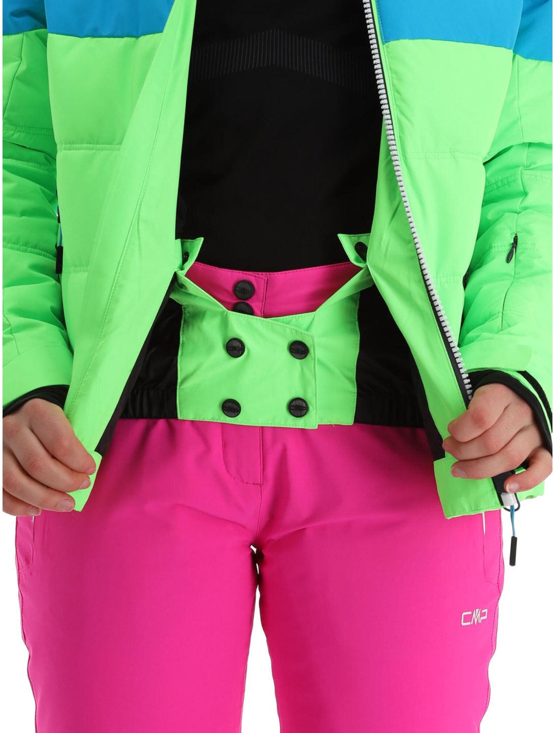 CMP, 31W0246 chaqueta de esquí mujeres apple fluo verde 