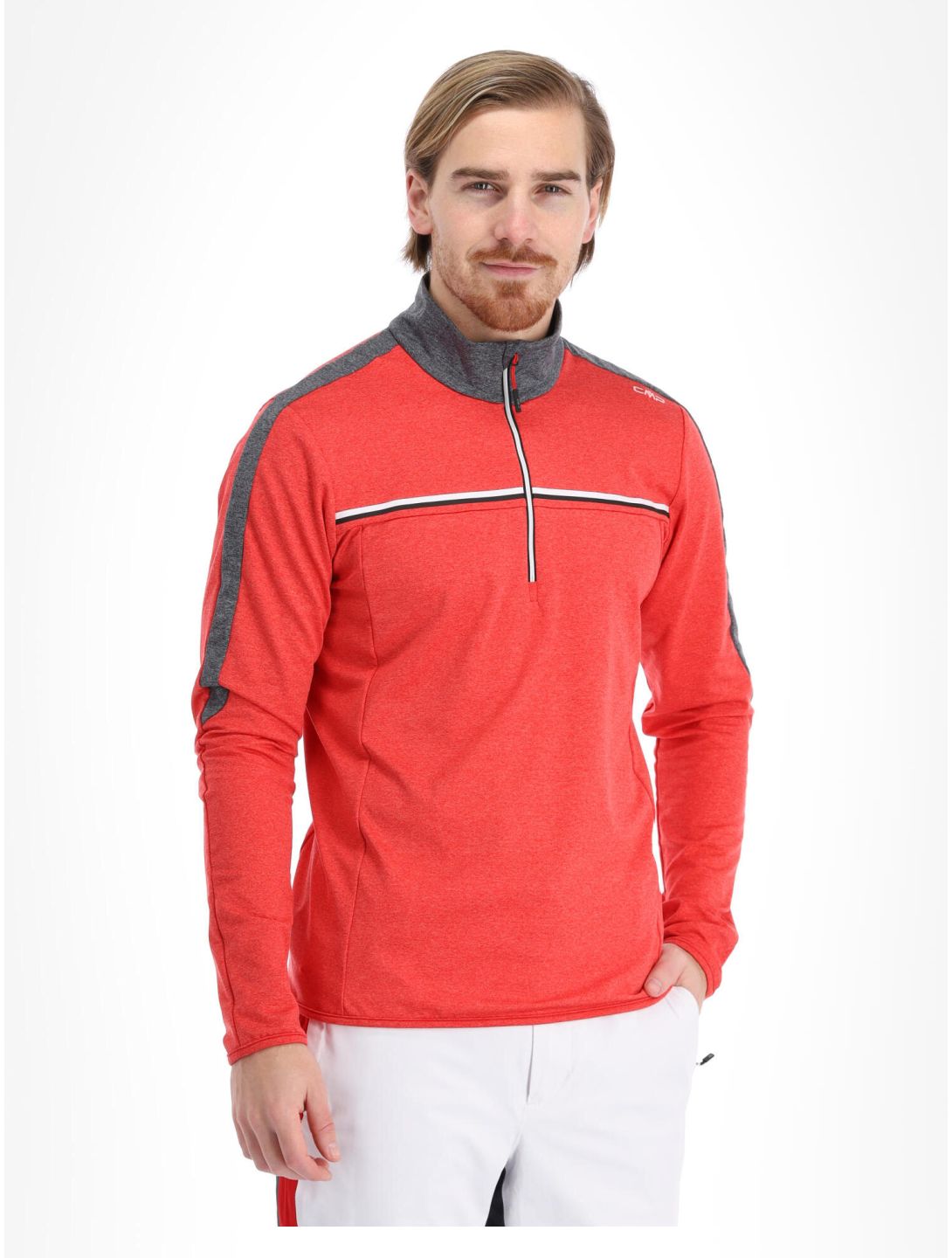 CMP, 32L0197 jersey hombres ferrari melange rojo 