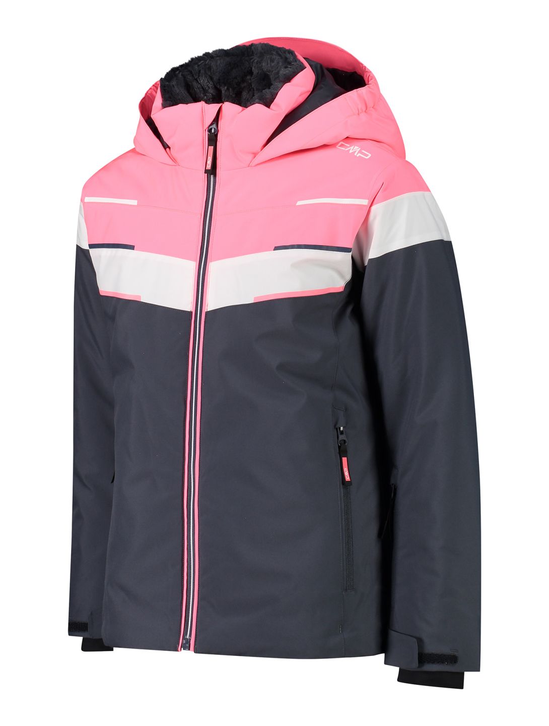 CMP, 33W0215 chaqueta de esquí niños Titanium gris, rosa 