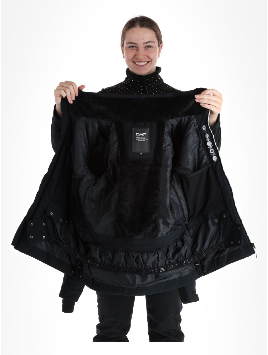 CMP, 33W0666 chaqueta de esquí mujeres Black negro 