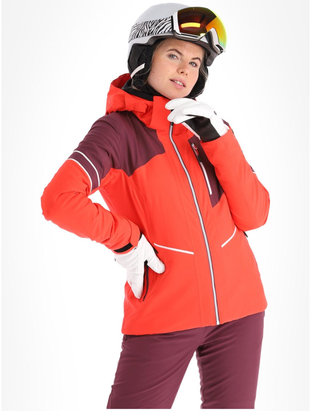 CMP, 33W0666 chaqueta de esquí mujeres Poppy púrpura, rojo 