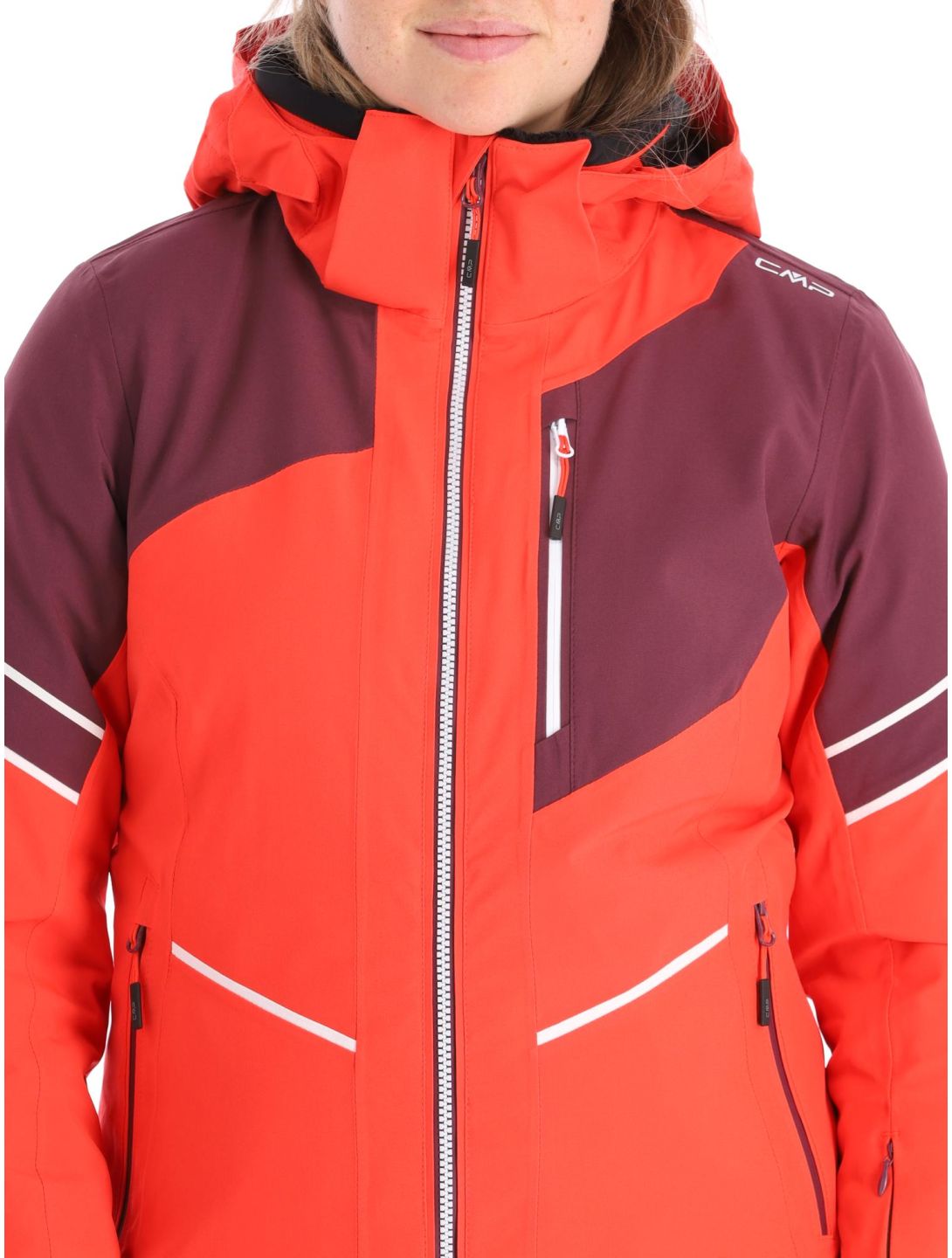 CMP, 33W0666 chaqueta de esquí mujeres Poppy púrpura, rojo 