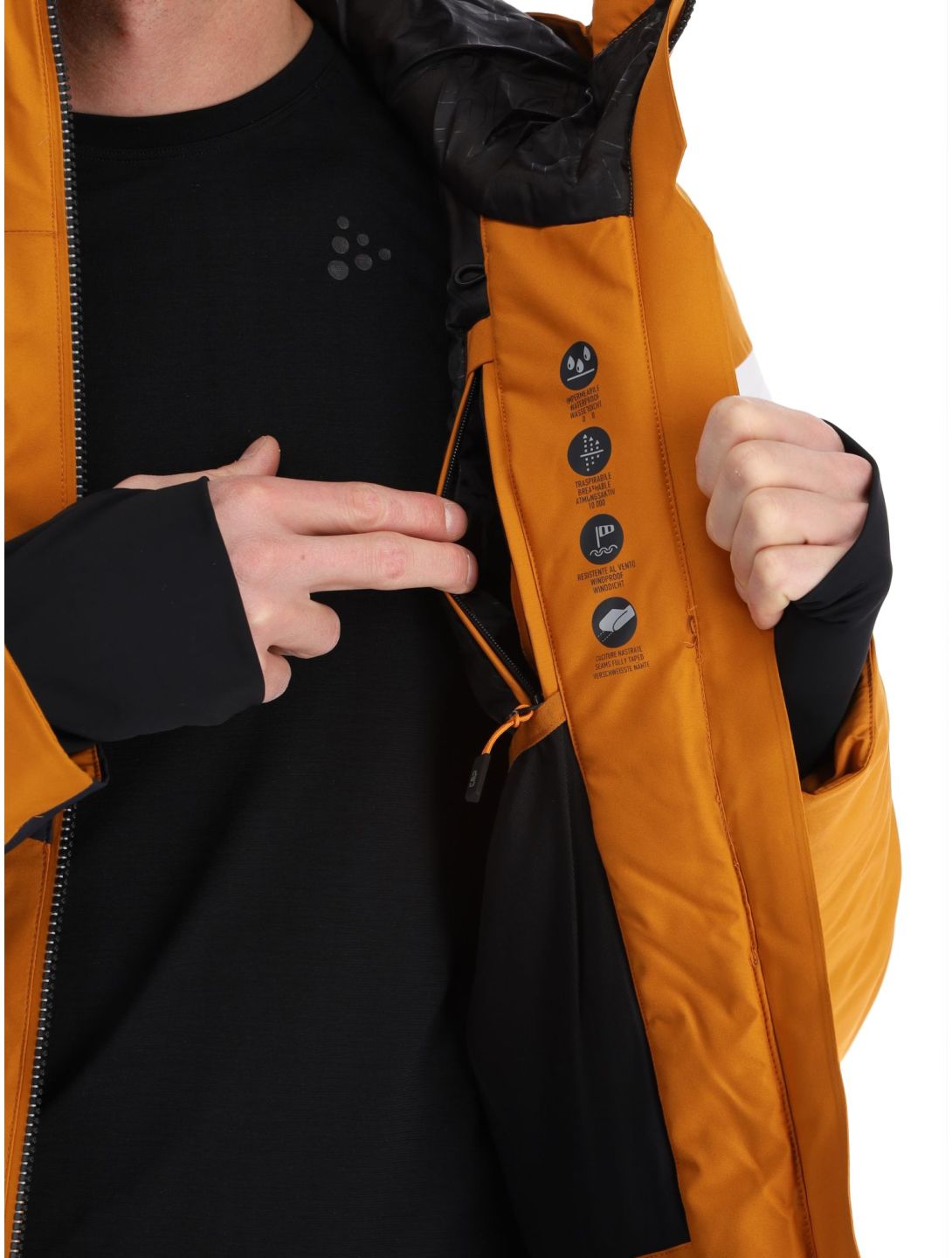 CMP, 33W0827 chaqueta de esquí hombres Pumpkin naranja 